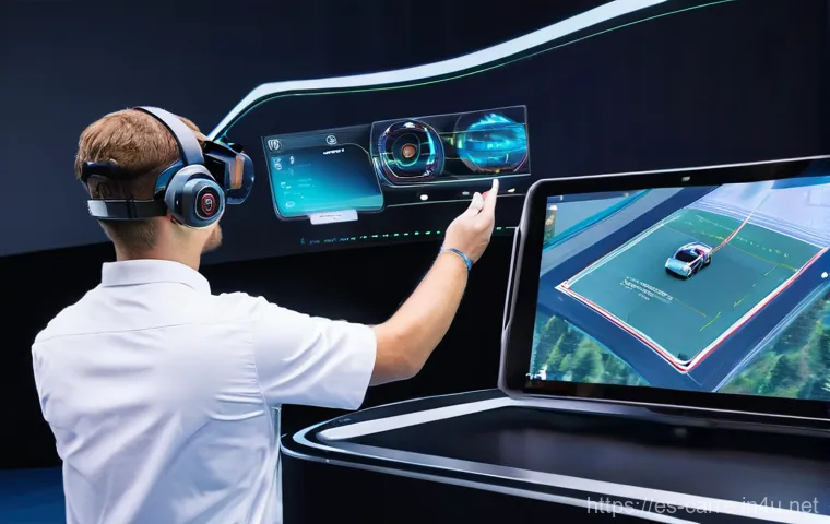 자동차정비 실무의 최신 트렌드 - **Prompt:** A highly skilled automotive technician, wearing a pristine, modern workshop uniform, saf...