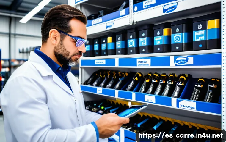 자동차정비 실무에서 전기차 수리 기술 - A modern automotive workshop specializing in electric vehicles in Spain, featuring a skilled technic...